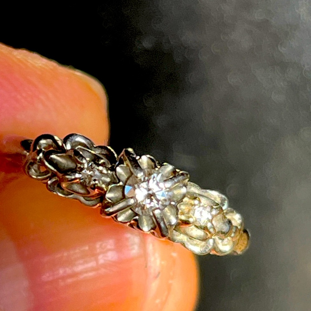 Antique 18k Wedding Set